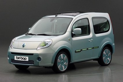 Renault Kangoo be bop ZEV: nuovo veicolo elettrico con motore trifase e batteria agli ioni di litio. 